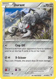 Durant 61/106 Rare card from Flashfire