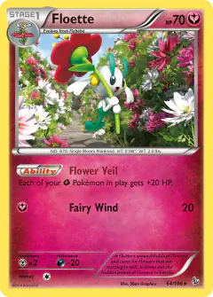 Floette 64/106 Rare card from Flashfire