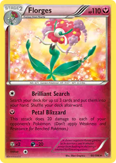 Florges 66/106 Rare Holo card from Flashfire