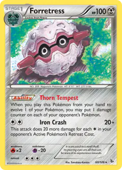 Forretress 60/106 Rare card from Flashfire