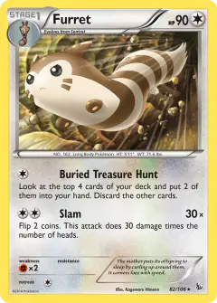 Furret 82/106 Rare card from Flashfire