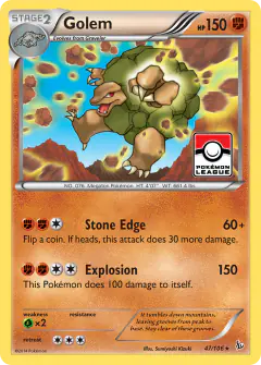 Golem 47/106 Rare card from Flashfire