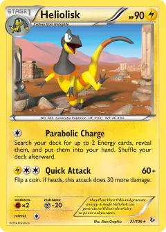Heliolisk 37/106 Rare card from Flashfire