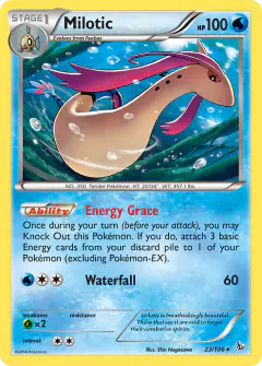 Milotic 23/106 Rare Holo card from Flashfire