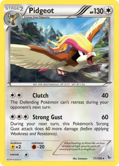 Pidgeot 77/106 Rare card from Flashfire