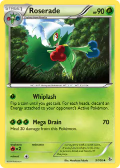 Roserade 9/106 Uncommon card from Flashfire