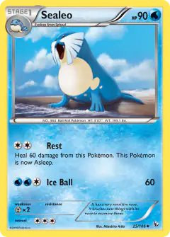 Sealeo 25/106 Uncommon card from Flashfire