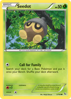 Seedot 5/106 Common card from Flashfire