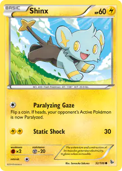 Shinx 32/106 Common card from Flashfire