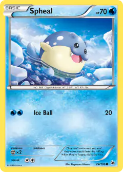 Spheal 24/106 Common card from Flashfire