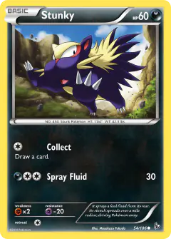 Stunky 54/106 Common card from Flashfire