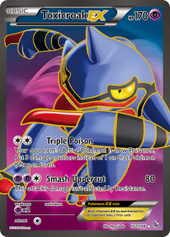 Toxicroak-EX 102/106 Rare Ultra card from Flashfire