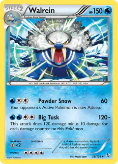 Walrein 26/106 Rare card from Flashfire