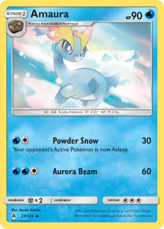 Amaura 27/131 Uncommon card from Forbidden Light