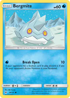 Bergmite 29/131 Common card from Forbidden Light