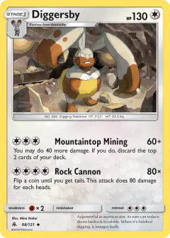 Diggersby 98/131 Uncommon card from Forbidden Light