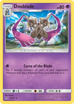 Doublade 48/131 Uncommon card from Forbidden Light