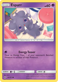Espurr 44/131 Common card from Forbidden Light