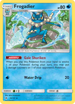Frogadier 23/131 Uncommon card from Forbidden Light