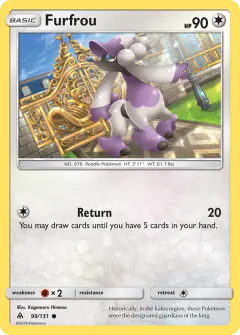 Furfrou 99/131 Common card from Forbidden Light