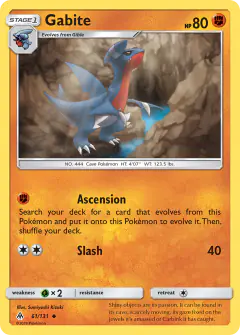 Gabite 61/131 Uncommon card from Forbidden Light