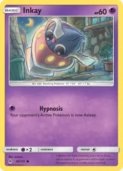 Inkay 50/131 Common card from Forbidden Light
