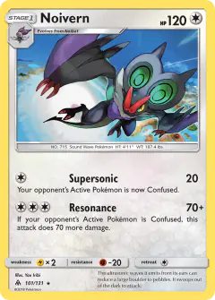 Noivern 101/131 Rare card from Forbidden Light