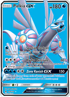 Palkia-GX 119/131 Rare Ultra card from Forbidden Light