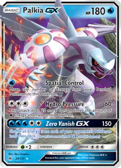 Palkia-GX 20/131 Rare Holo GX card from Forbidden Light
