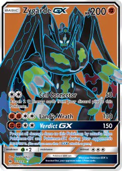 Zygarde-GX 123/131 Rare Ultra card from Forbidden Light