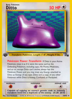 Ditto 18/62 Rare card from Fossil