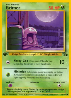 Grimer 48/62 Common card from Fossil