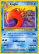 Kingler 38/62 Uncommon card from Fossil