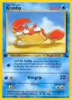Krabby 51/62 Common card from Fossil
