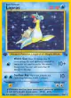 Lapras 10/62 Rare Holo card from Fossil