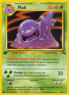 Muk 28/62 Rare card from Fossil