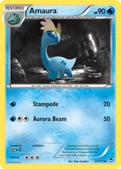 Amaura 25/111 Uncommon card from Furious Fists