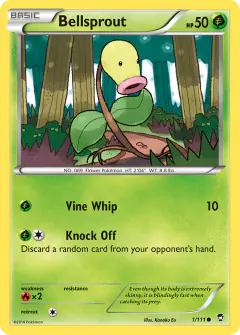 Bellsprout 1/111 Common card from Furious Fists