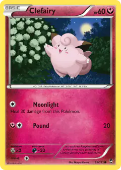 Clefairy 69/111 Common card from Furious Fists