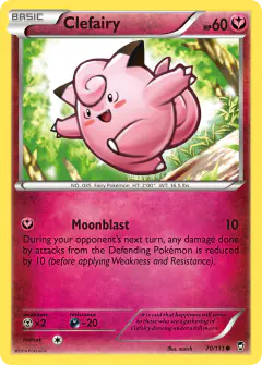 Clefairy 70/111 Common card from Furious Fists