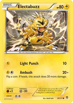 Electabuzz 29/111 Common card from Furious Fists
