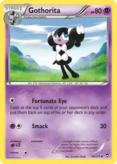 Gothorita 40/111 Uncommon card from Furious Fists