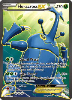 Heracross-EX 105/111 Rare Ultra card from Furious Fists