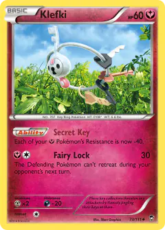 Klefki 73/111 Uncommon card from Furious Fists