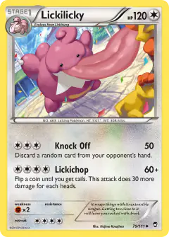 Lickilicky 79/111 Uncommon card from Furious Fists