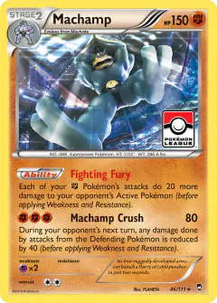 Machamp 46/111 Rare Holo card from Furious Fists