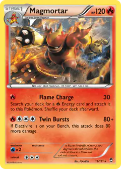 Magmortar 11/111 Rare card from Furious Fists
