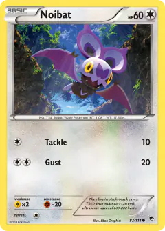 Noibat 87/111 Common card from Furious Fists
