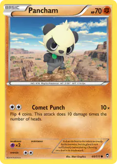 Pancham 60/111 Common card from Furious Fists