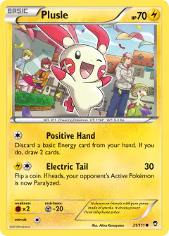 Plusle 31/111 Common card from Furious Fists